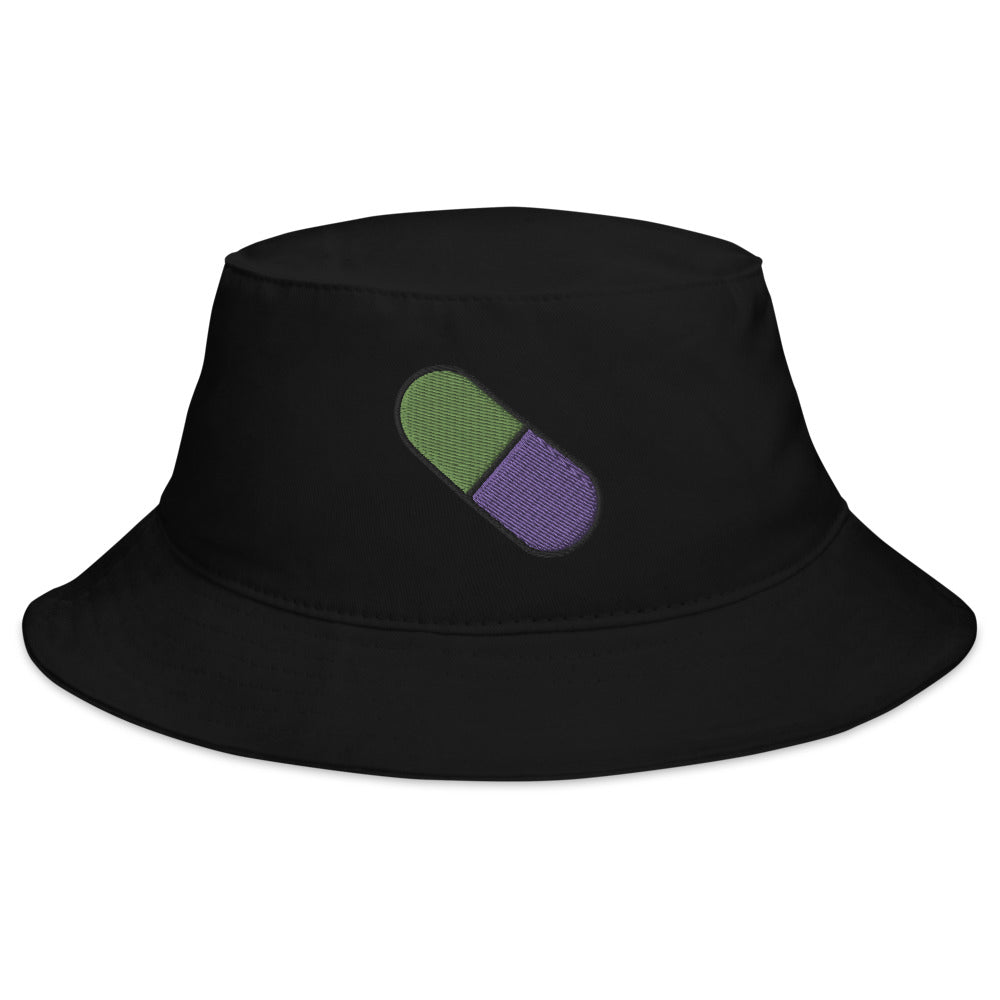Drug Dealer Pill Embroidery Bucket Hat
