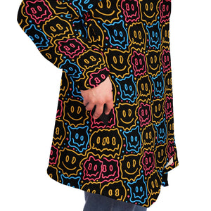 Drippy Smiley Faces Rave Cloak