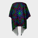 Disco Kaleidoscope Draped Kimono - Festival Fashion Robe - Mind Gone