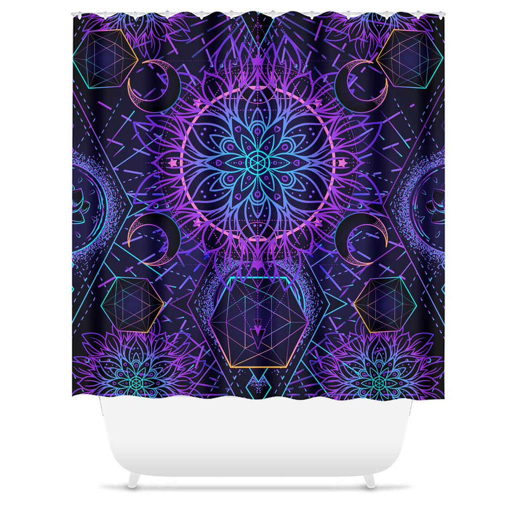 Sacred Geometry Shower Curtain