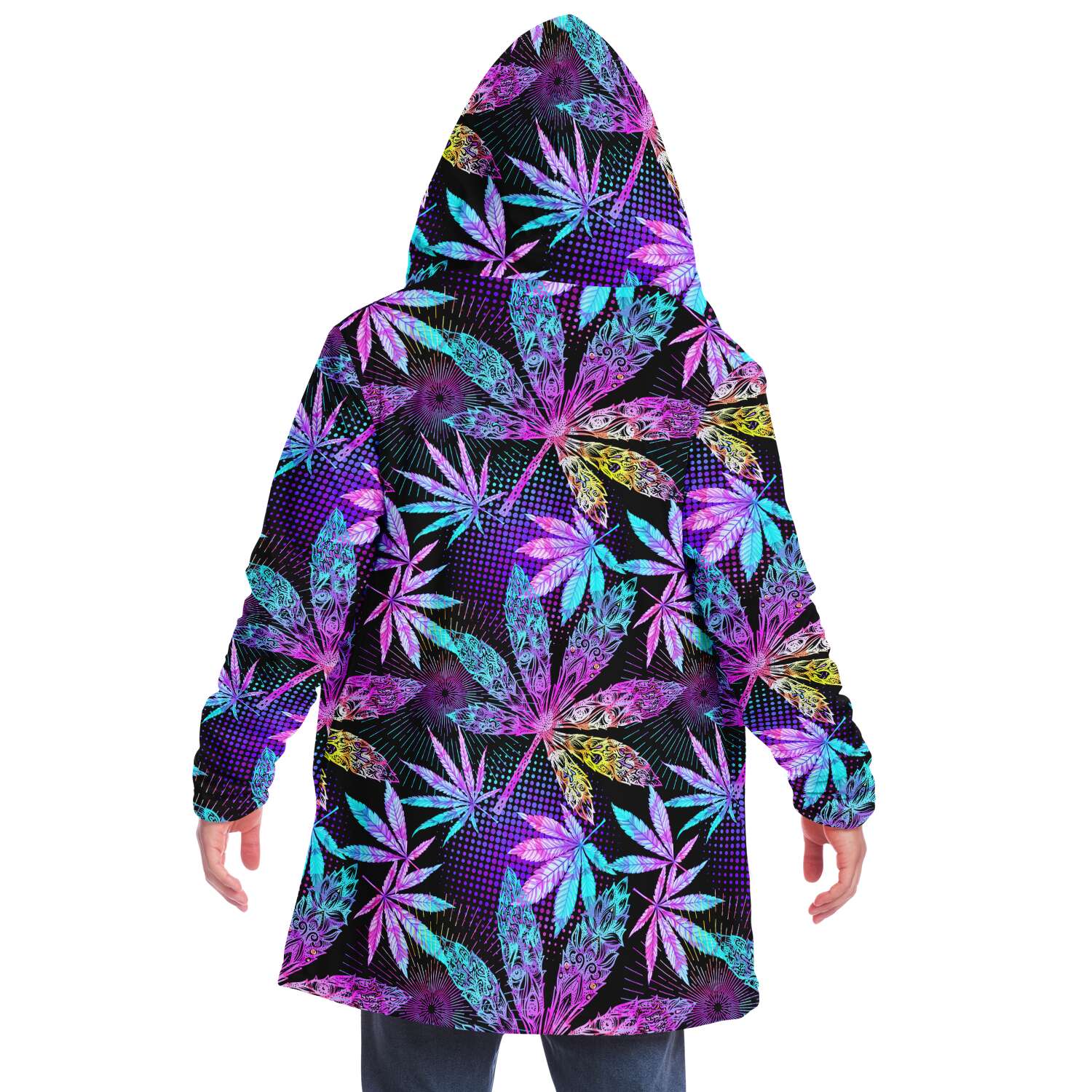Trippy Cannabis Psychedelic Festival Cloak