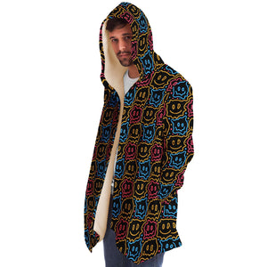 Drippy Smiley Faces Rave Cloak