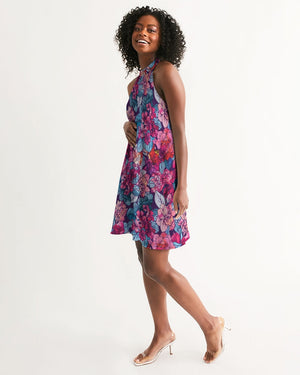 Floral Spirit Women's Halter Dress