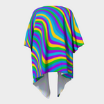 Groovy Vibes Draped Kimono Rave Duster