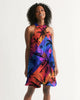 Tropical Sunset Palms Women's Halter Dress