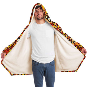 Groovy Hippie Festival Cloak With Hood