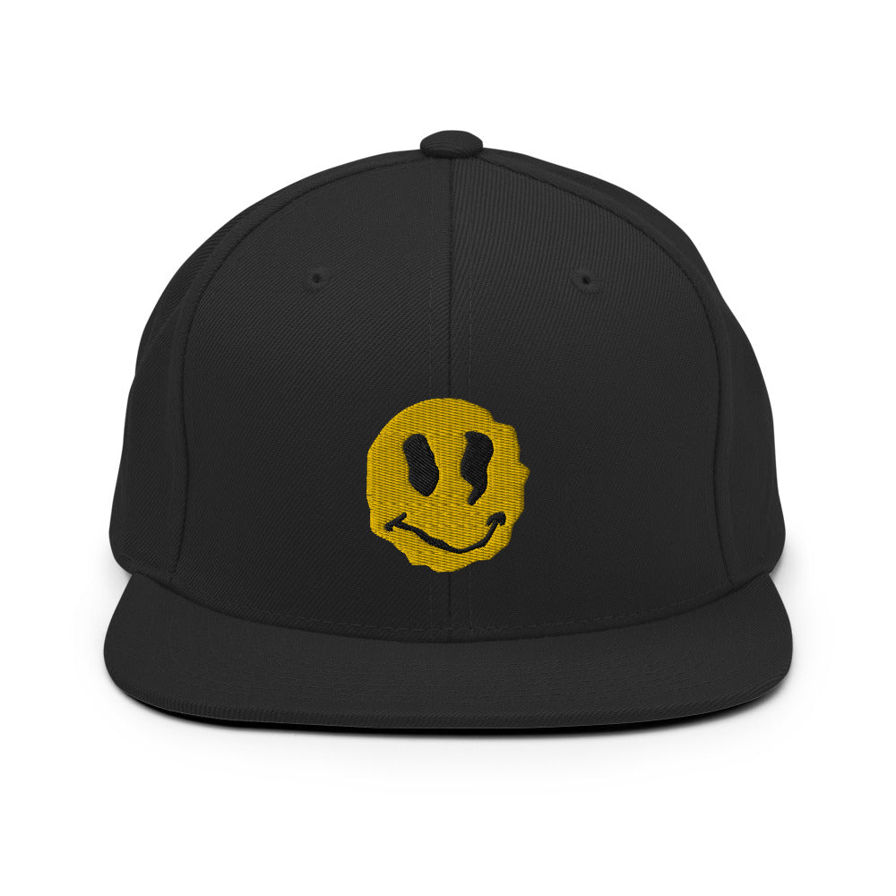 Trippy Stoner Smiley Face Snapback Hat