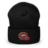 Psychedelic LSD Tongue Design Cuffed Beanie