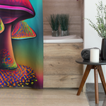 Cute Mushroom Frogcore Shower Curtain