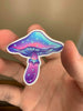Cute Purple Mushroom Stickers