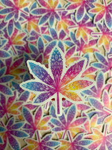 Cute Weed Stickers - Waterproof 420 Pot Leaves