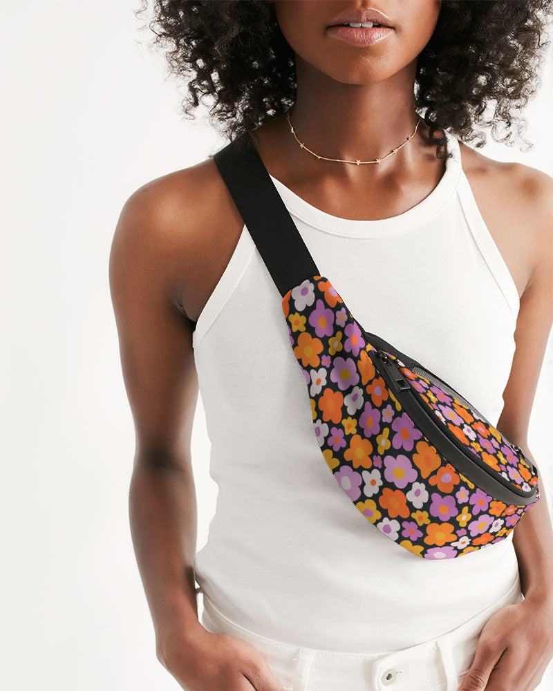 Boho Hippie Floral Crossbody Sling Bag