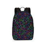 Bright Neon Stars Large Backpack