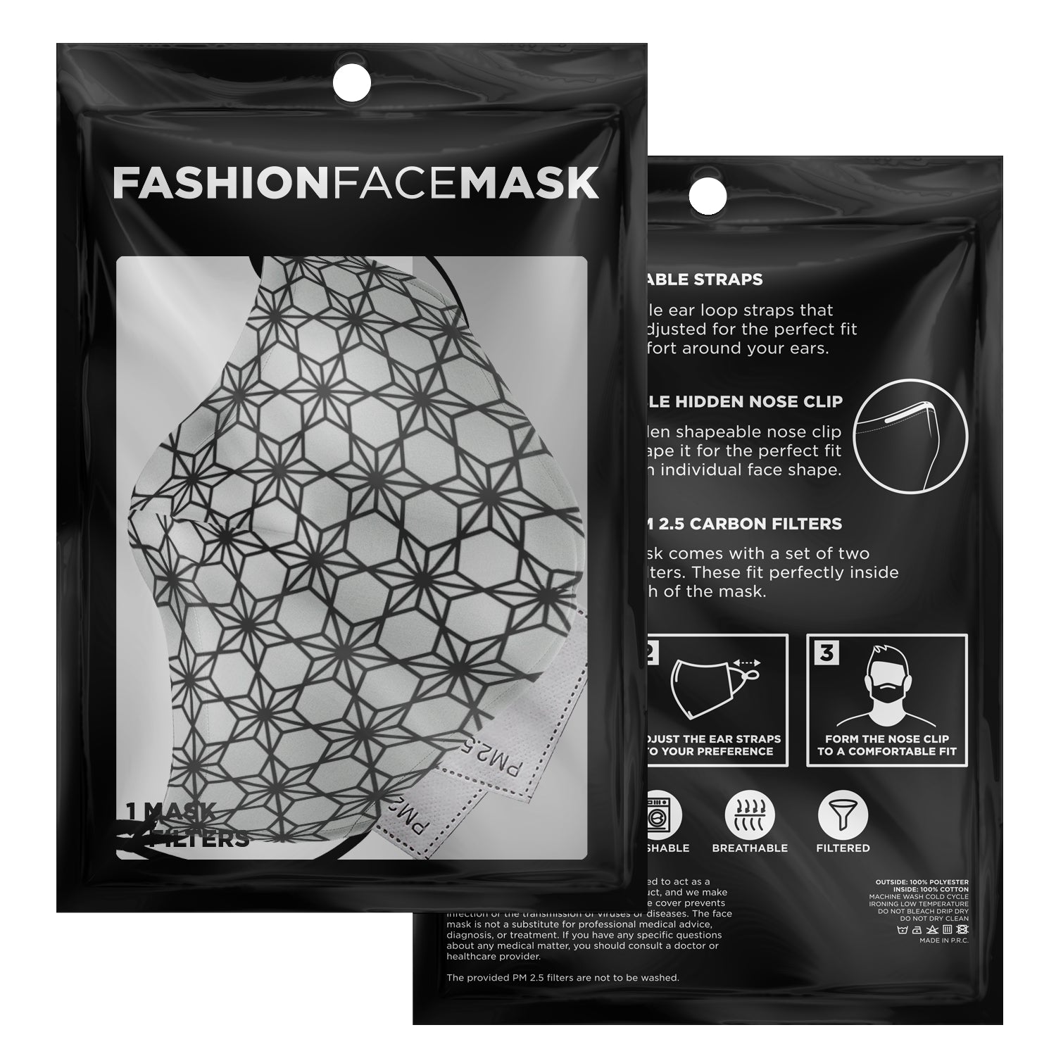Japanese Ornament Kumiko Face Mask - Mind Gone