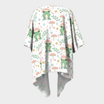 Boho Mushroom Froggy Draped Kimono