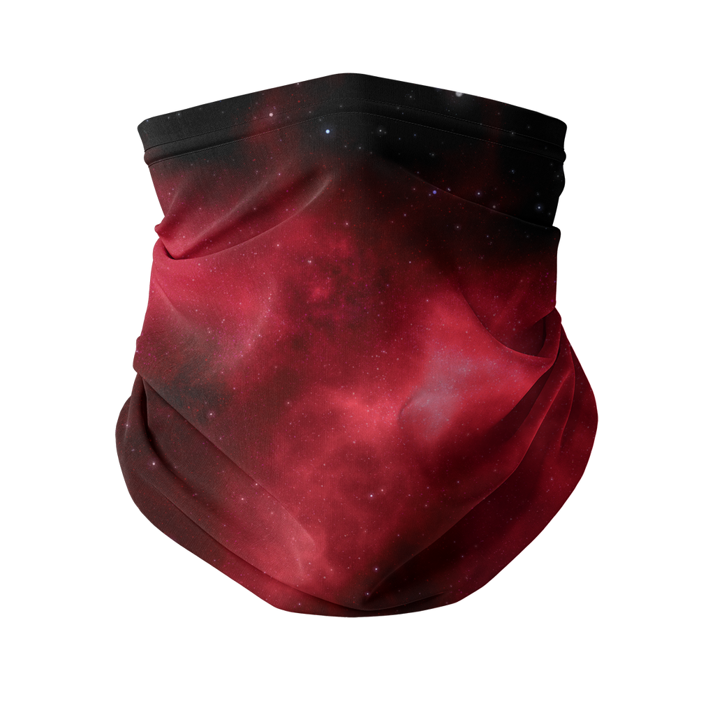 Red Space Cosmos Neck Gaiter - Mind Gone