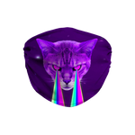 Purple Laser Cat Face Mask - Festival Fashion - Mind Gone