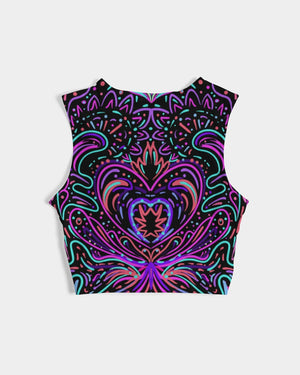 Shamanic Magick Psychedelic Women's Twist-Front Tank