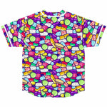 Trippy Colorful Pills EDM Baseball Jersey