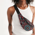 Tribal Kaleidoscopic Abundance Crossbody Sling Bag