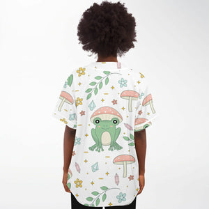 Boho Mushroom Froggy Baseball Jersey