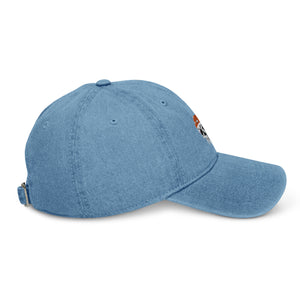 Dripping Melted Skull Denim Hat