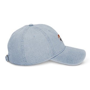 Dripping Melted Skull Denim Hat