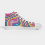 Groovy Retro Waves Women's Hightop Canvas Shoe