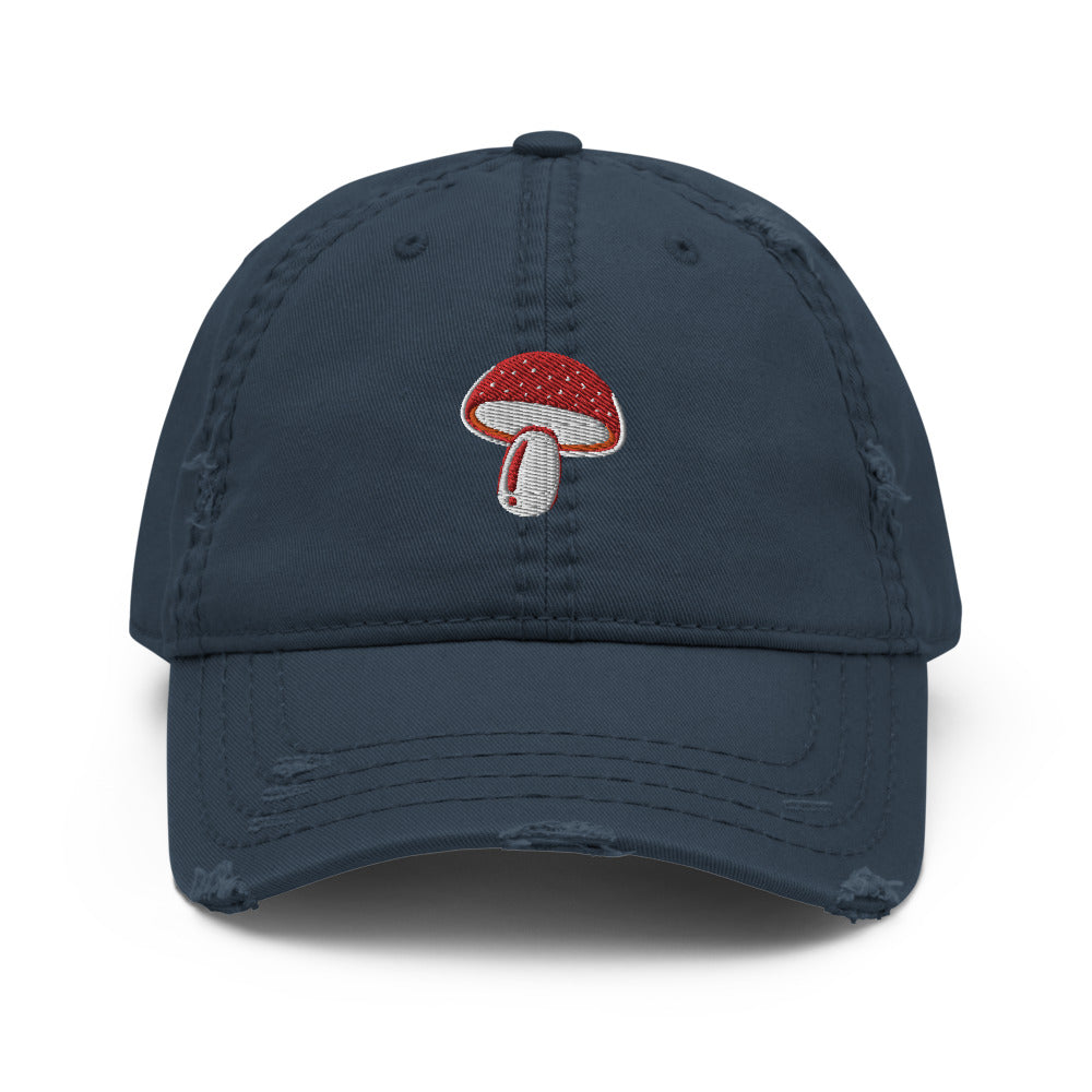 Fly Agaric Toadstool Distressed Dad Hat