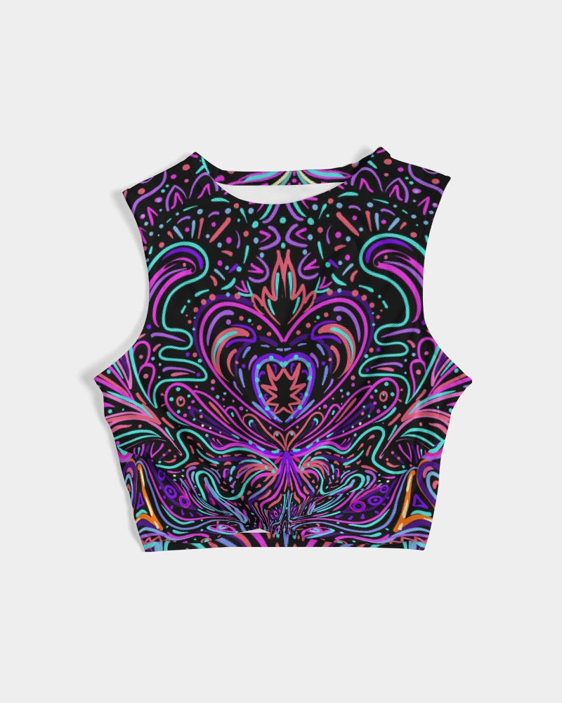 Shamanic Magick Psychedelic Women's Twist-Front Tank