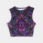 Shamanic Magick Psychedelic Women's Twist-Front Tank