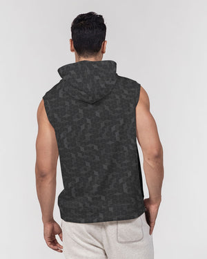 Dark Geometric Visions Men's Premium Heavyweight Sleeveless Hoodie