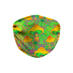 Trippy Psychedelic Mushrooms Face Mask - Mind Gone