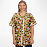 Hippie Mushroom Cottagecore Baseball Jersey