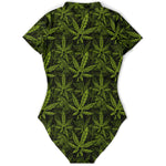 Cannabis Weed Short Sleeve Bodysuit