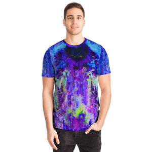 Blue Trippin Unisex T-Shirt - Abstract Paint Shirt - Mind Gone