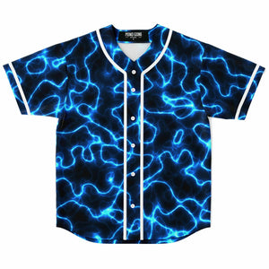 Electric Blue Lightning Festival Rave Jersery