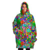 Flower Power Hippie Snug Oversized Hoodie Blanket