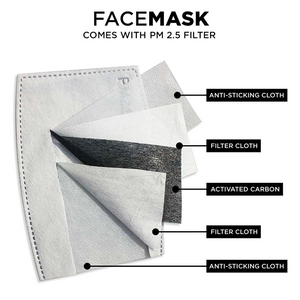 Dark Geometric Face Mask