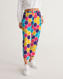 Colorful Honeycomb Women's Track Pants