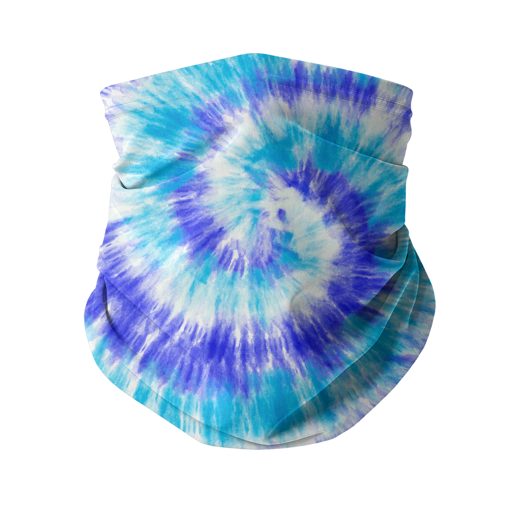 Blue Tie Dye Neck Gaiter