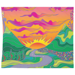 Hippie Sunset Tapestry - Mind Gone