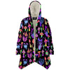 Trippy Shrooms Hooded Psychedelic Cloak
