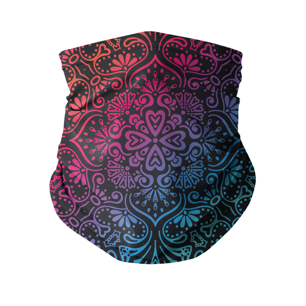 Colorful Mandala Neck Gaiter