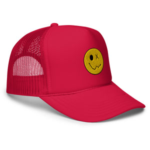 Stoner Happy Face Foam Trucker Hat