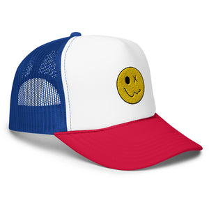 Stoner Happy Face Foam Trucker Hat