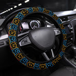 Drippy Smiley Faces Steering Wheel Cover