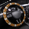 Retro Flower Power Steering Wheel Cover