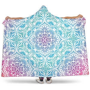 Ombre Bohemian Colorful Hooded Blanket - Mind Gone