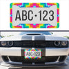 Groovy 70 Hippie Vibes License Plate Frame